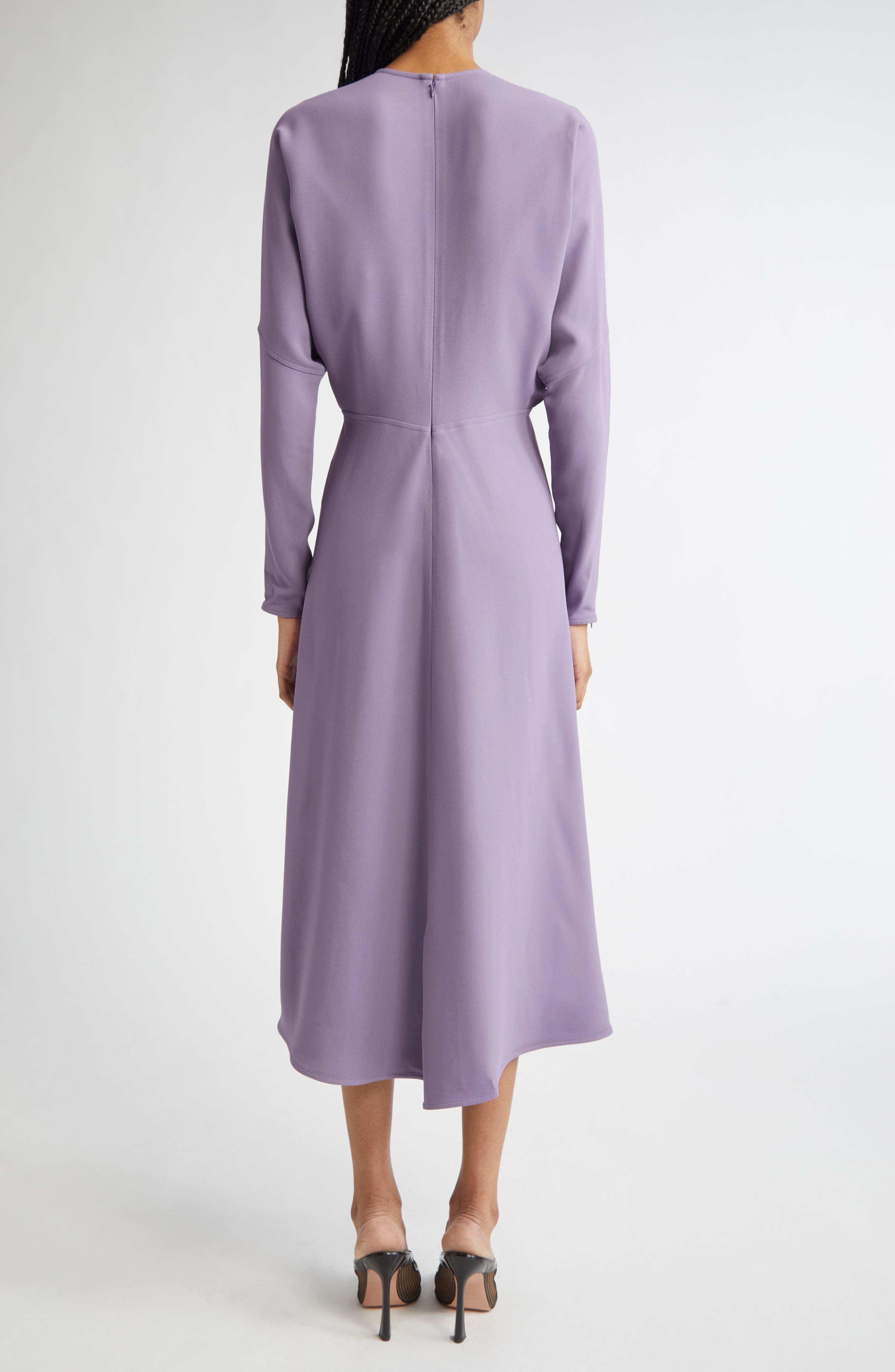 Victoria Beckham Dolman Long Sleeve Dress in Iris at Nordstrom - 2