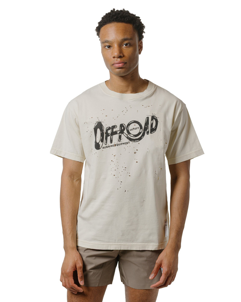 SATISFY MothTech T-Shirt Aged Ecru Offroad outlook