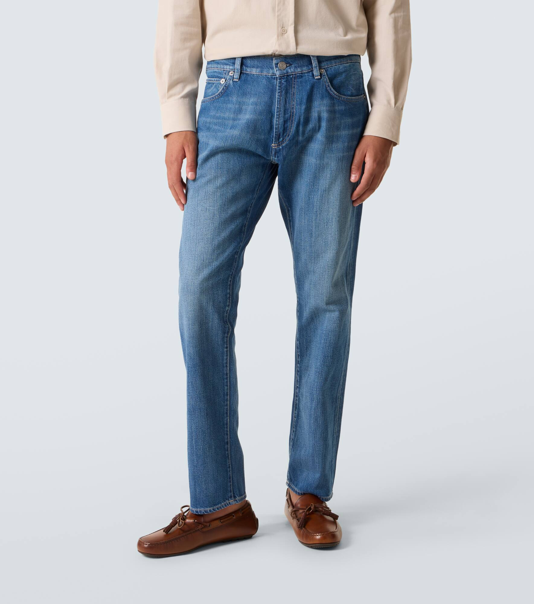 Mid-rise slim jeans - 3