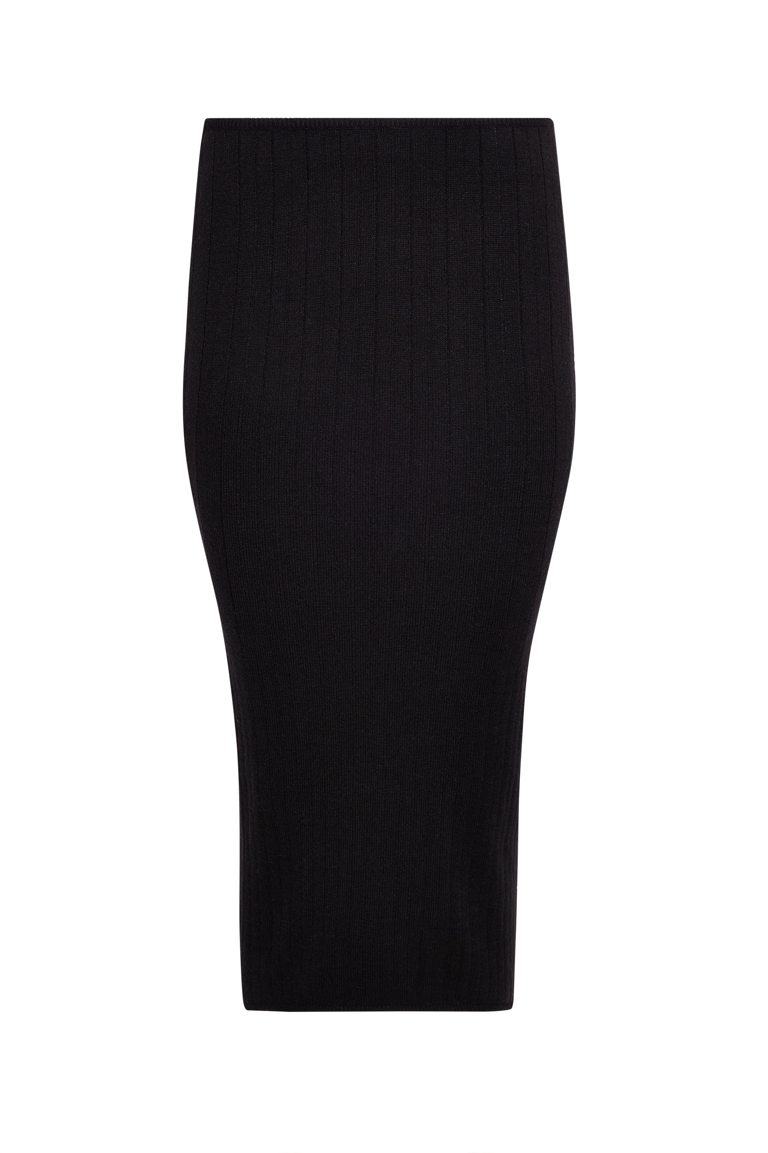 RIBBED MAXI SKIRT - 1