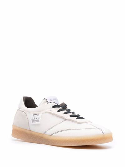 MM6 Maison Margiela contrast-stitching low-top sneakers outlook