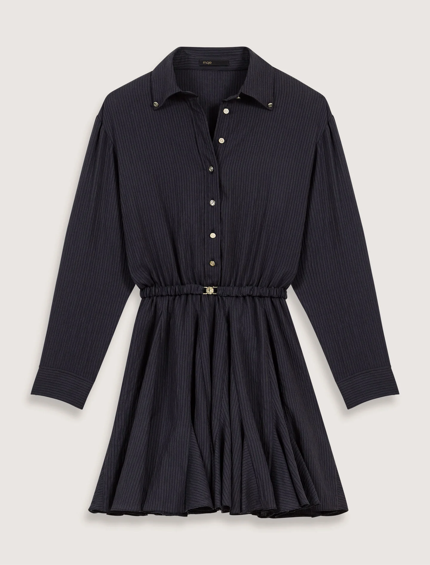 Mini crepe dress - 1