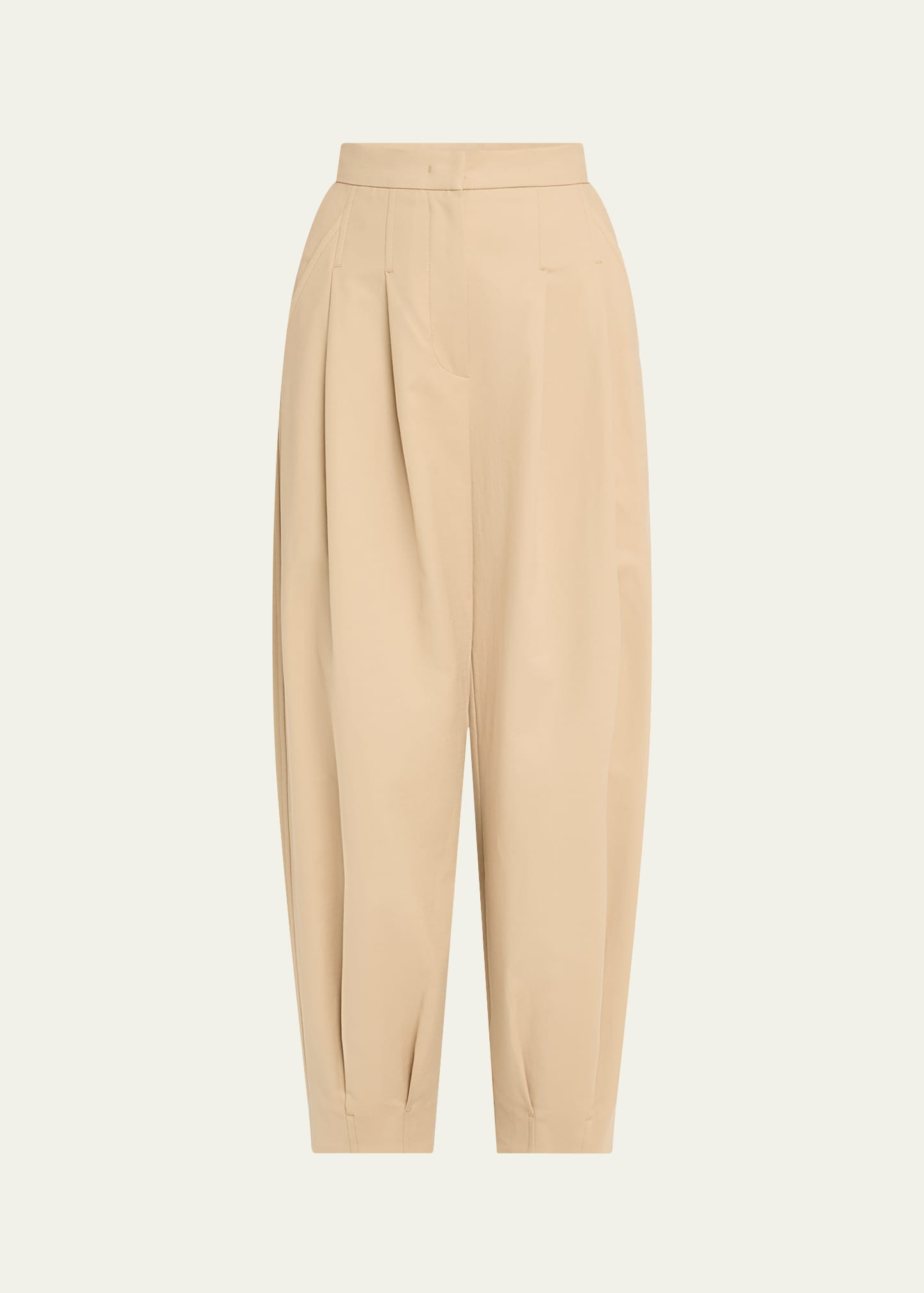 Kabuki Pintuck Tapered Leg Trousers - 1