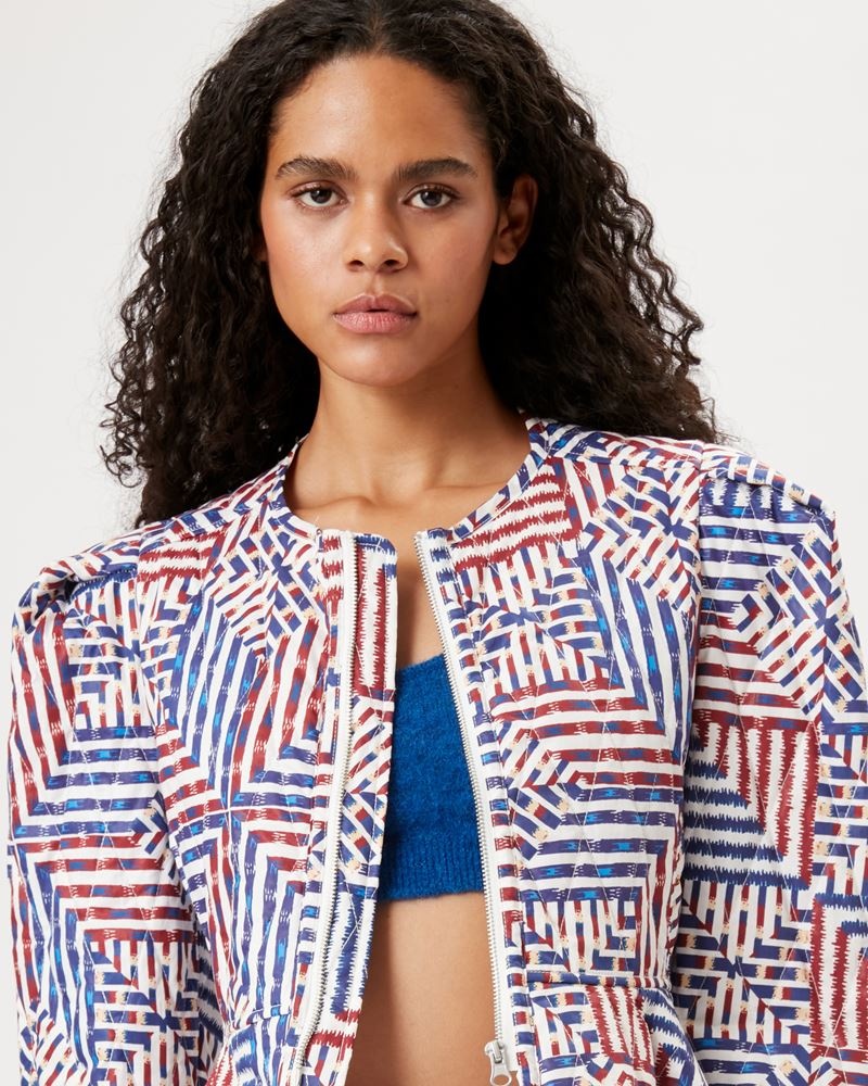 FLAVIA PRINTED COTTON JACKET - 3