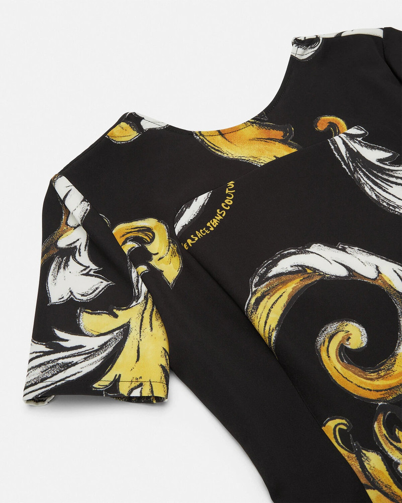 VERSACE JEANS COUTURE Outline Barocco Shift Mini Dress outlook