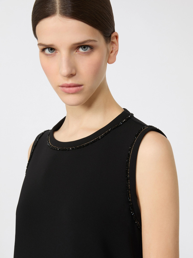ZAINO Cady crew neck blouse - BLACK 5