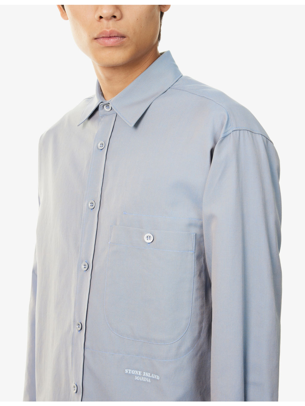 Oxford Marina Relaxed-Fit Cotton-Poplin Shirt - 5
