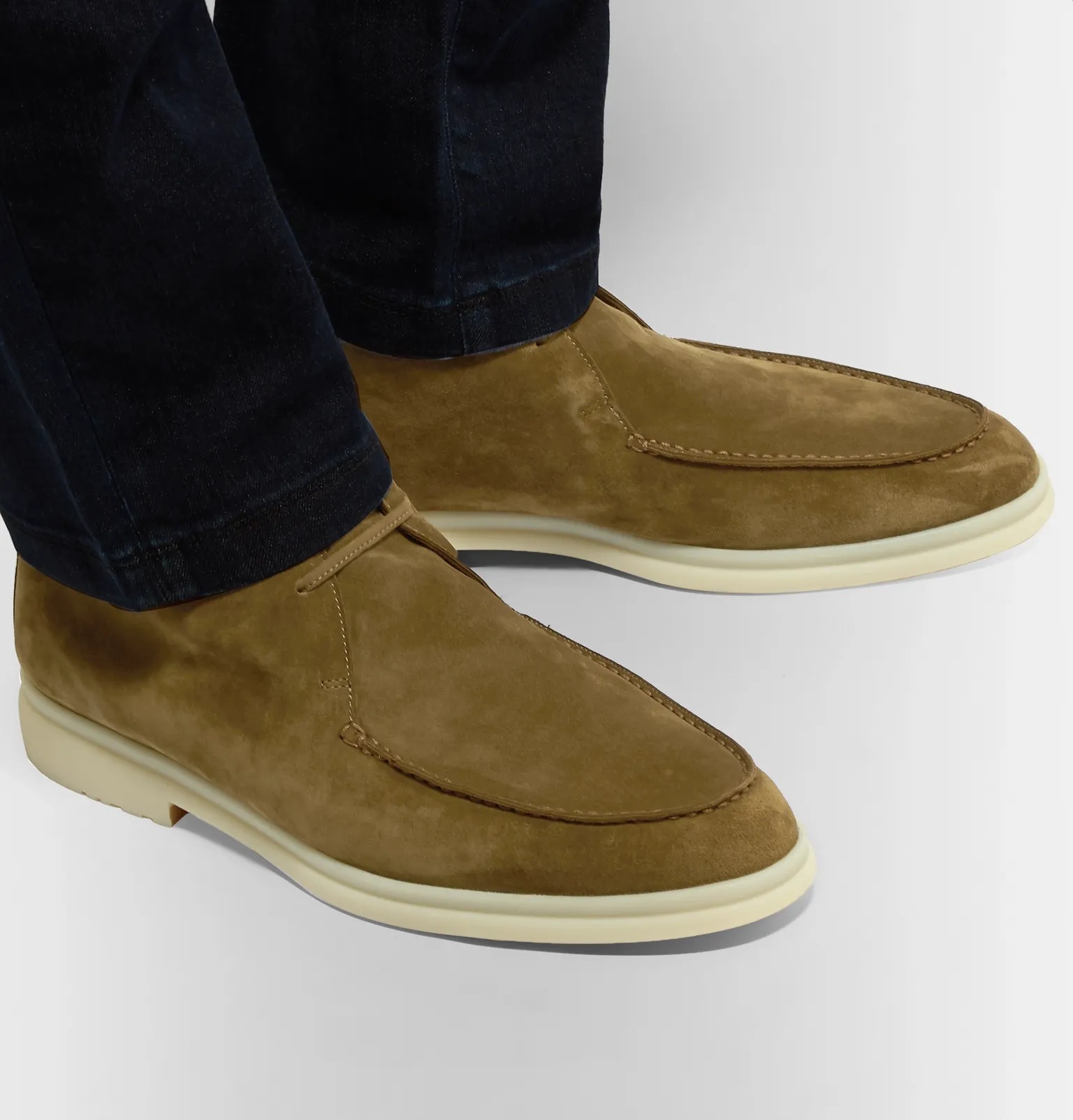 Walk and Walk Cashmere-Lined Suede Boots - 12