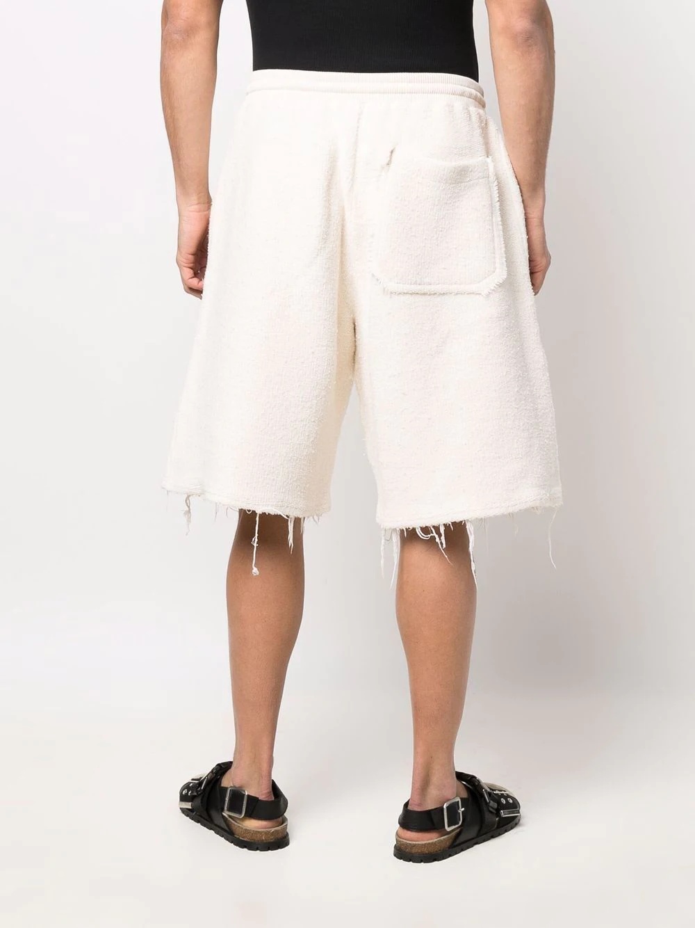 frayed-edge track shorts - 4