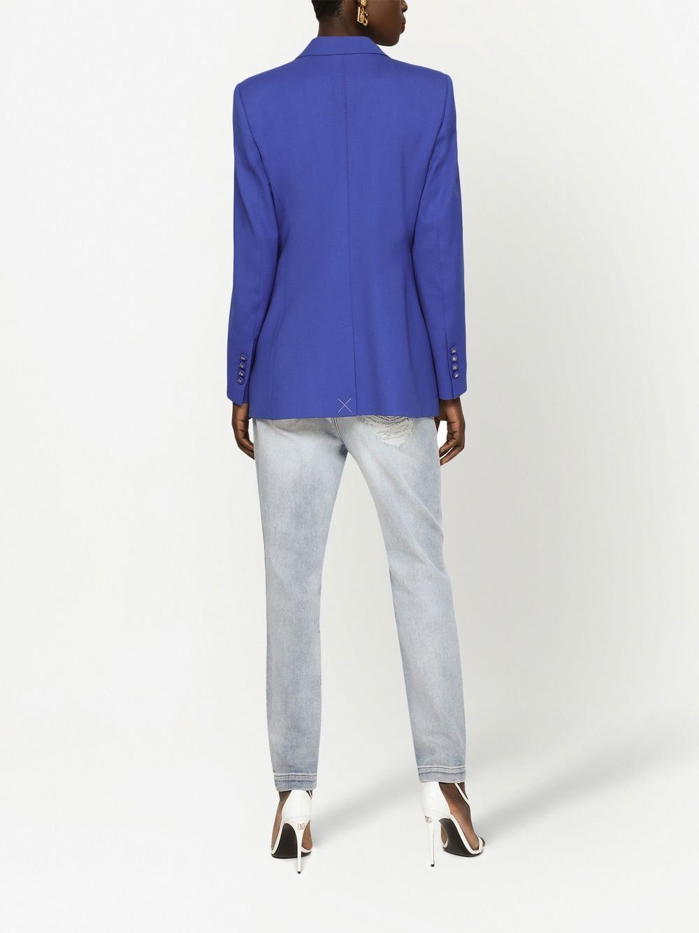 tailored single-breasted blazer - 4