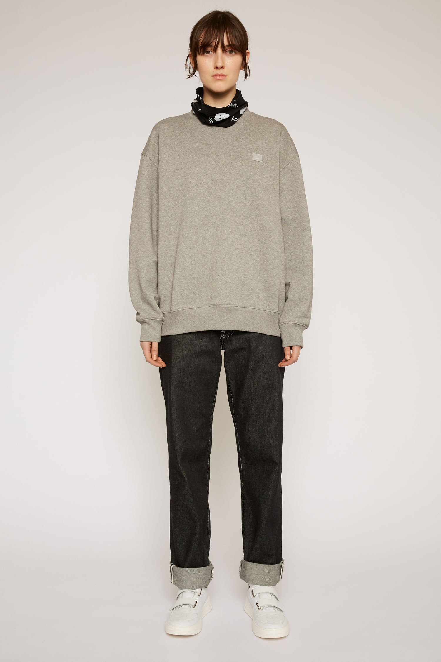 Crew neck sweatshirt light grey melange - 2