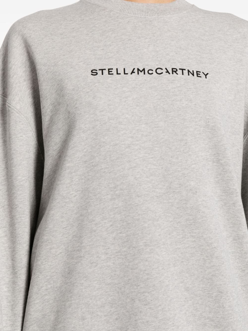 logo-print cotton sweatshirt - 5