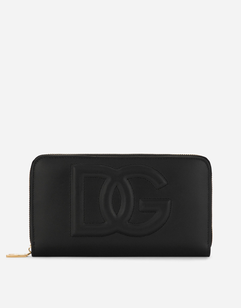Calfskin zip-around DG Logo wallet 1
