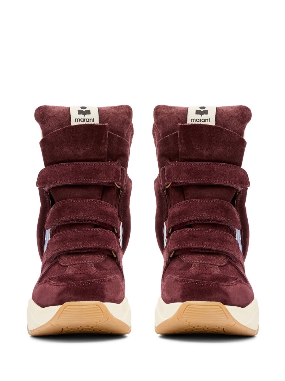 Balskee suede panelled wedge sneakers - 4
