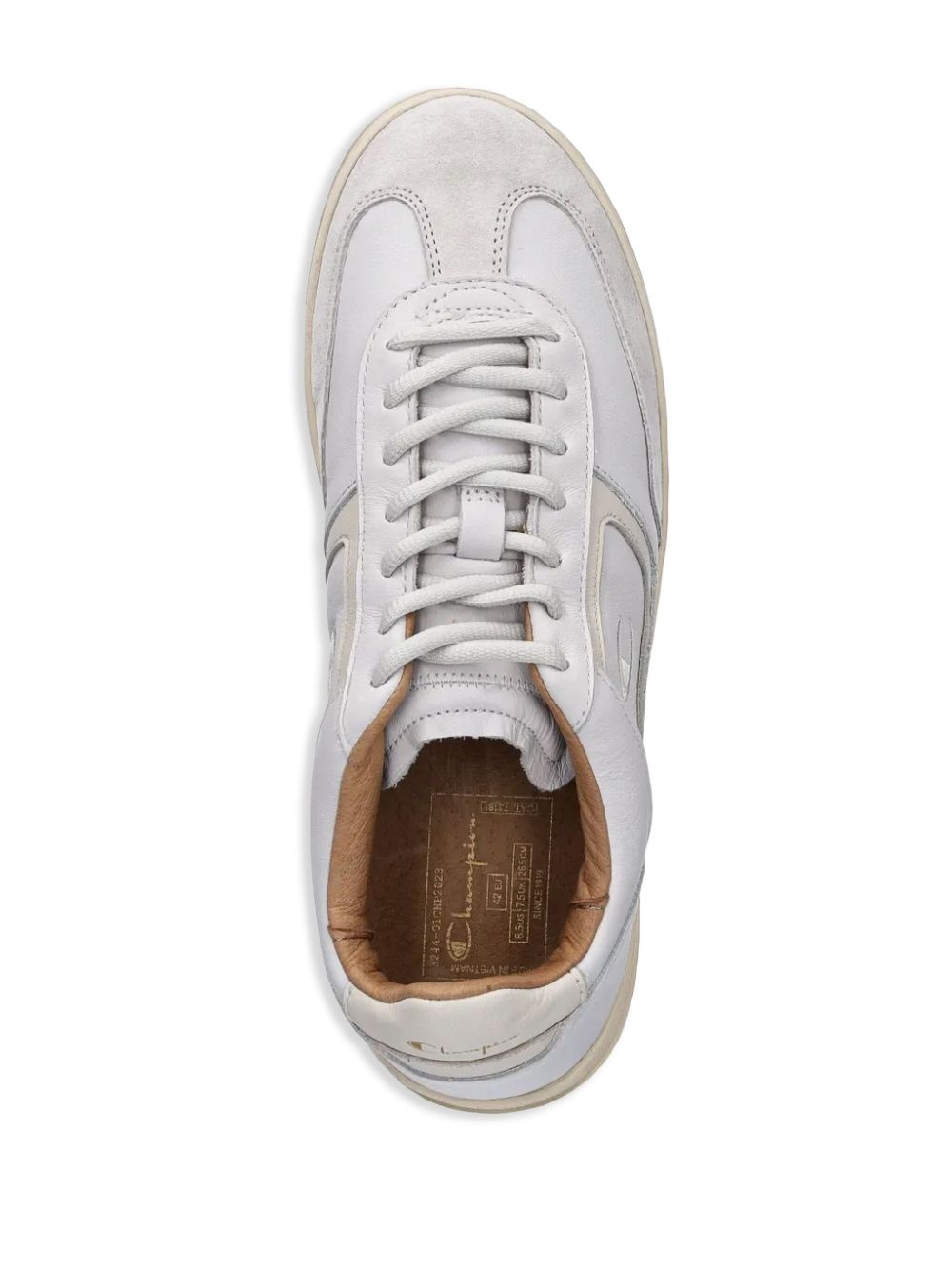 logo-embroidery sneakers - 4