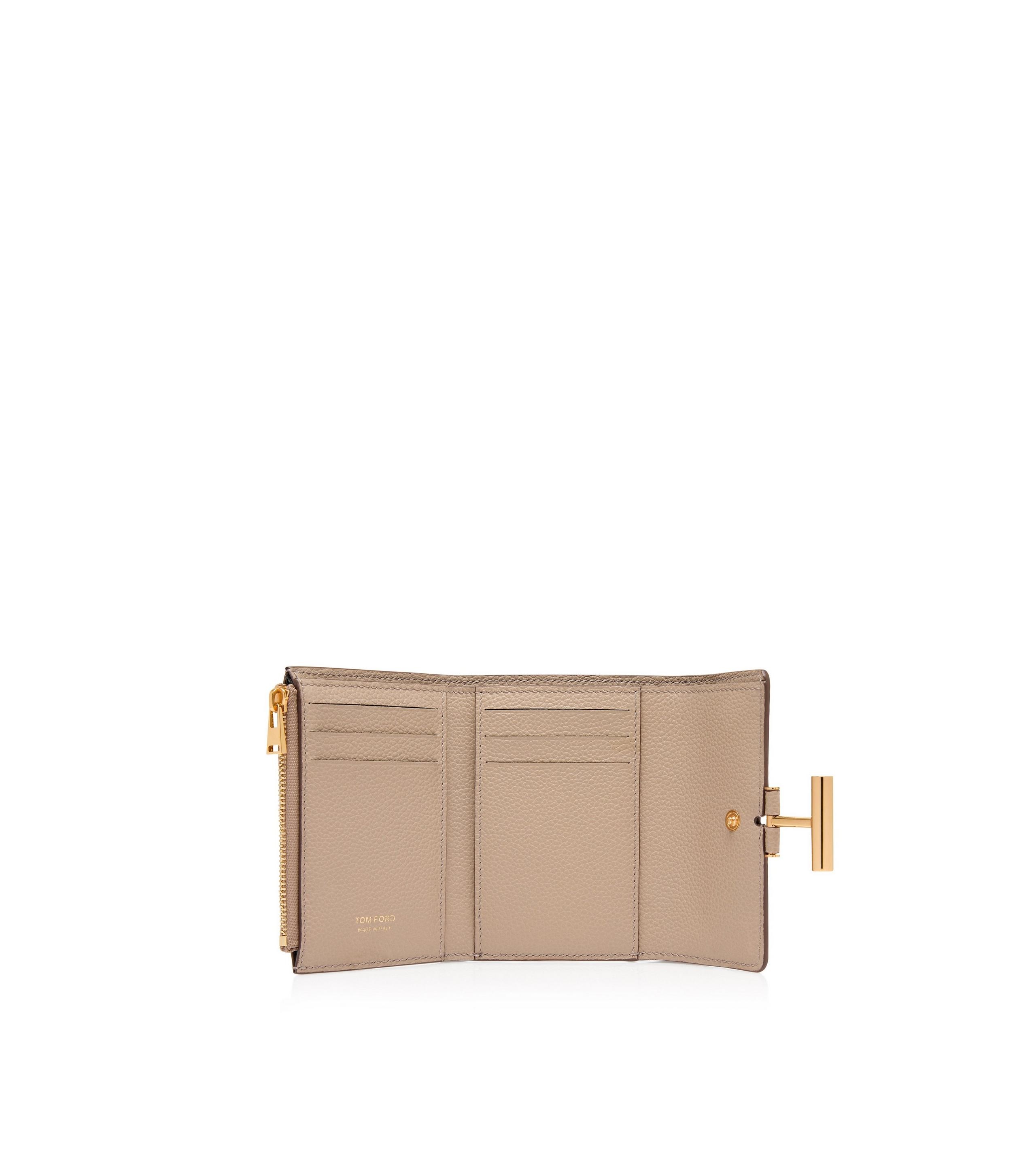 GRAIN LEATHER TARA COMPACT WALLET - 3