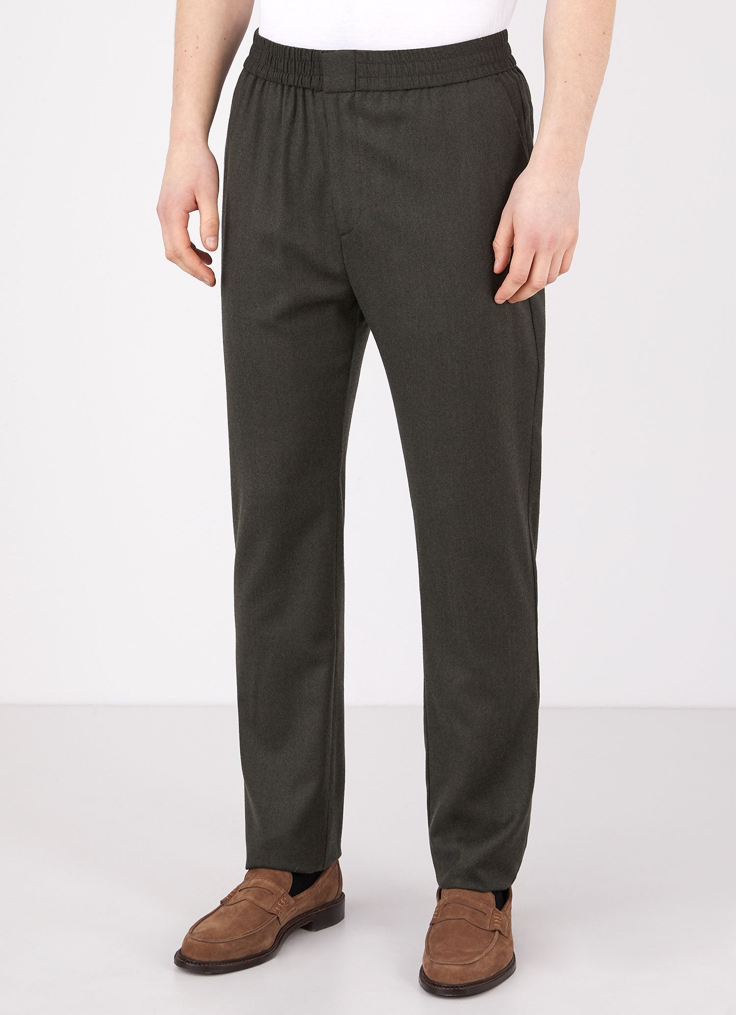 Wool Flannel Drawstring Trouser - 2
