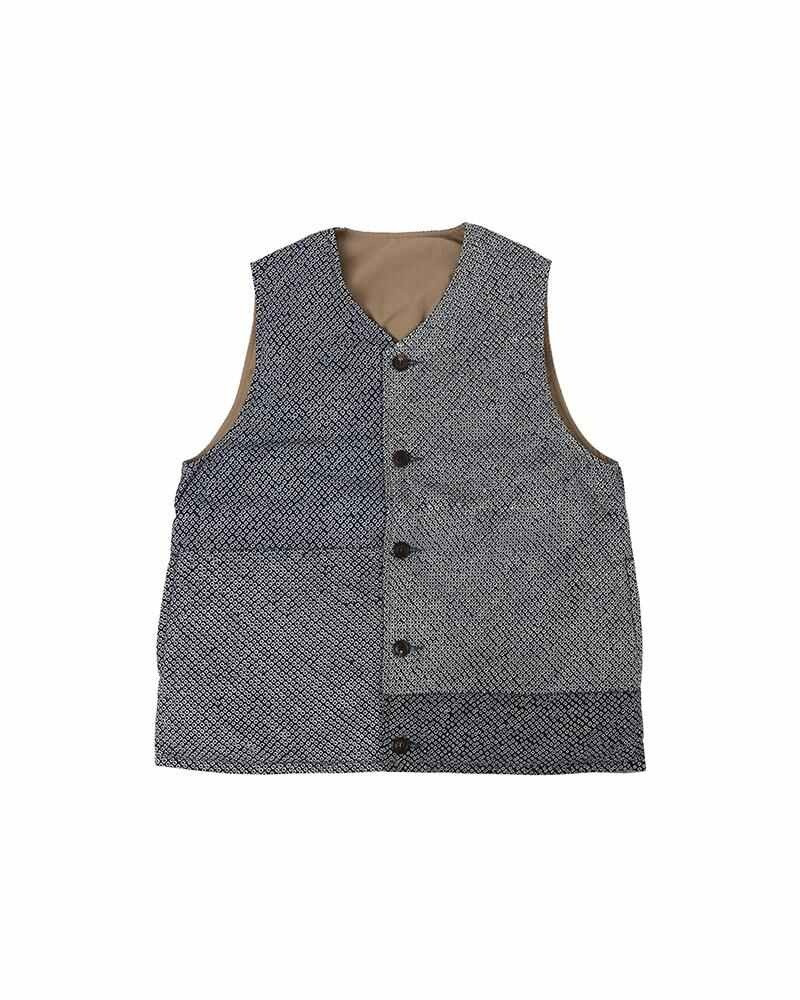 KORA DOWN VEST (VT.SHIBORI) NAVY - 1