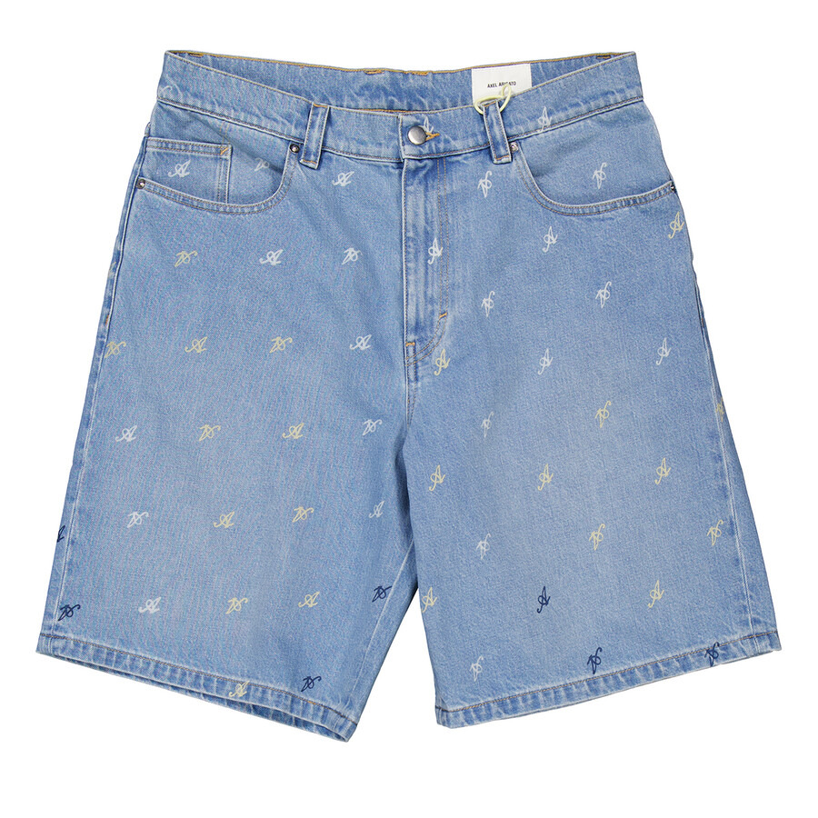 Axel Arigato Miles Logo Print Denim Shorts - 5