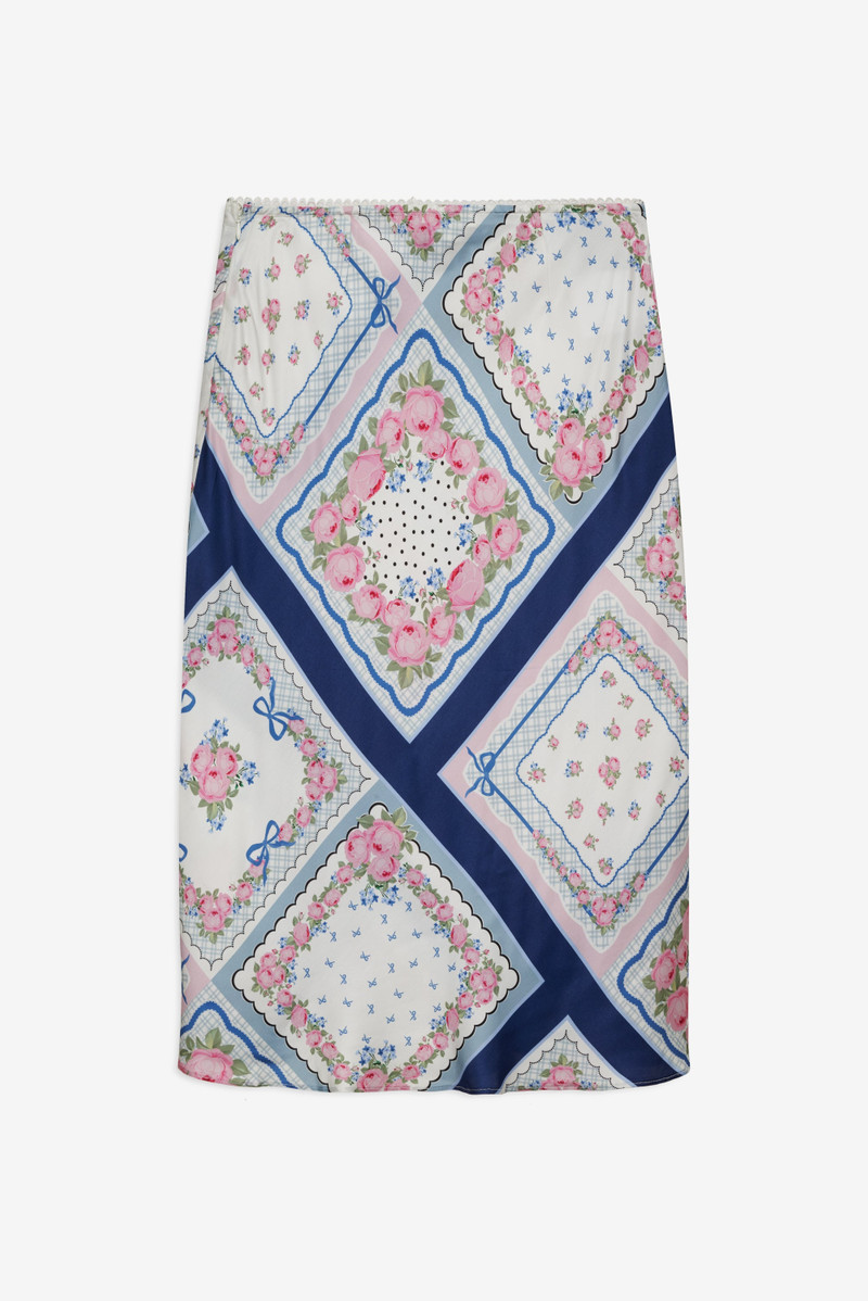 For Love & Lemons Summer Scarf Midi Skirt outlook