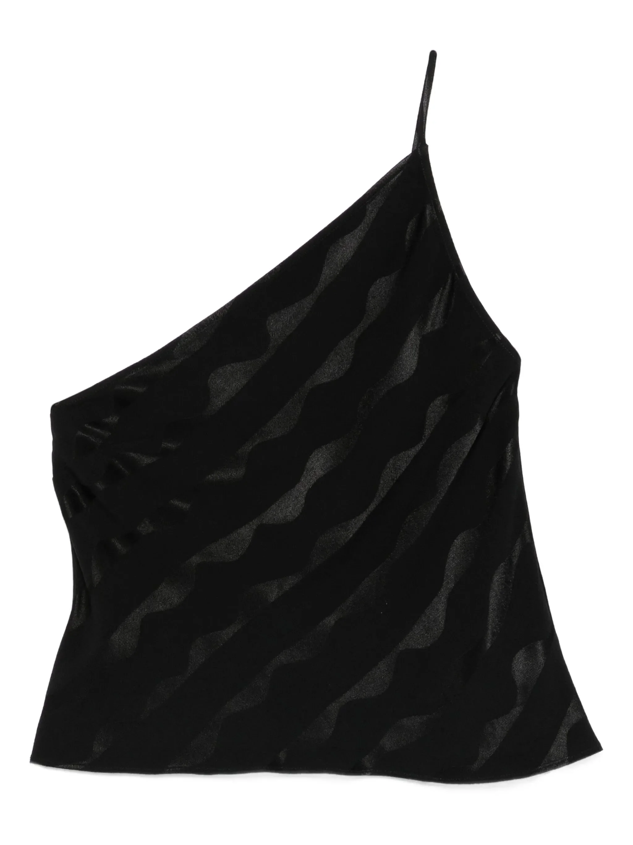 Rixo One-shoulder Wave-pattern Top - 1