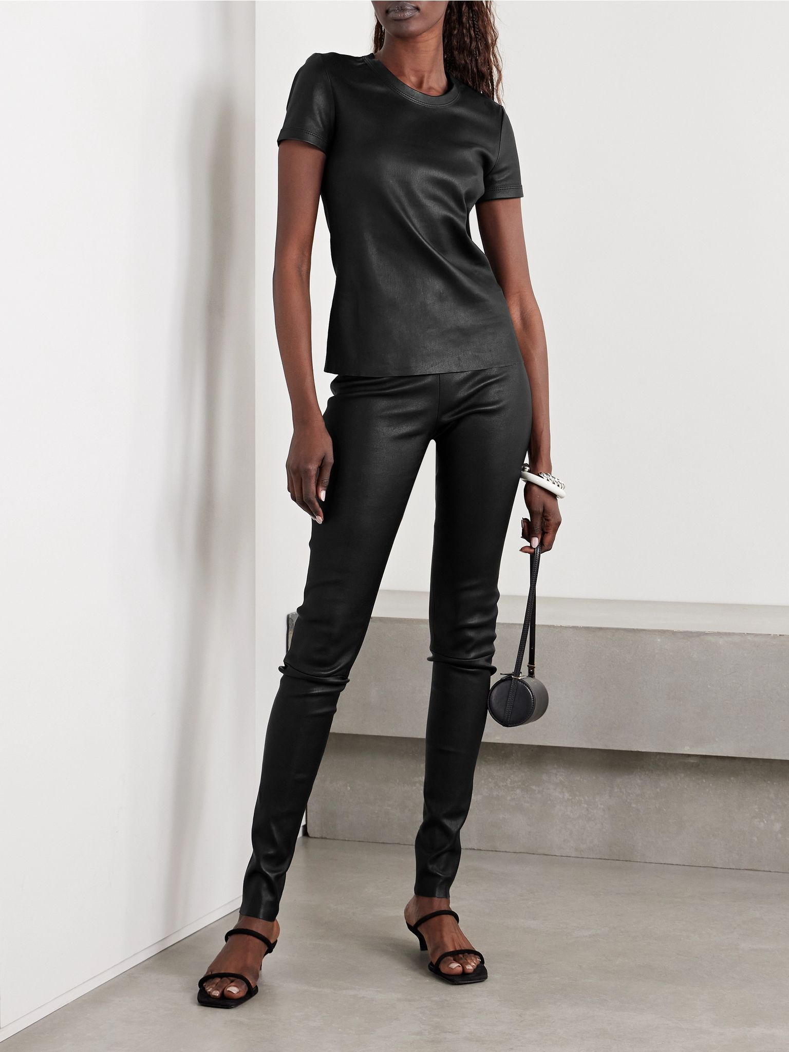 Carolyn leather leggings Black - 2