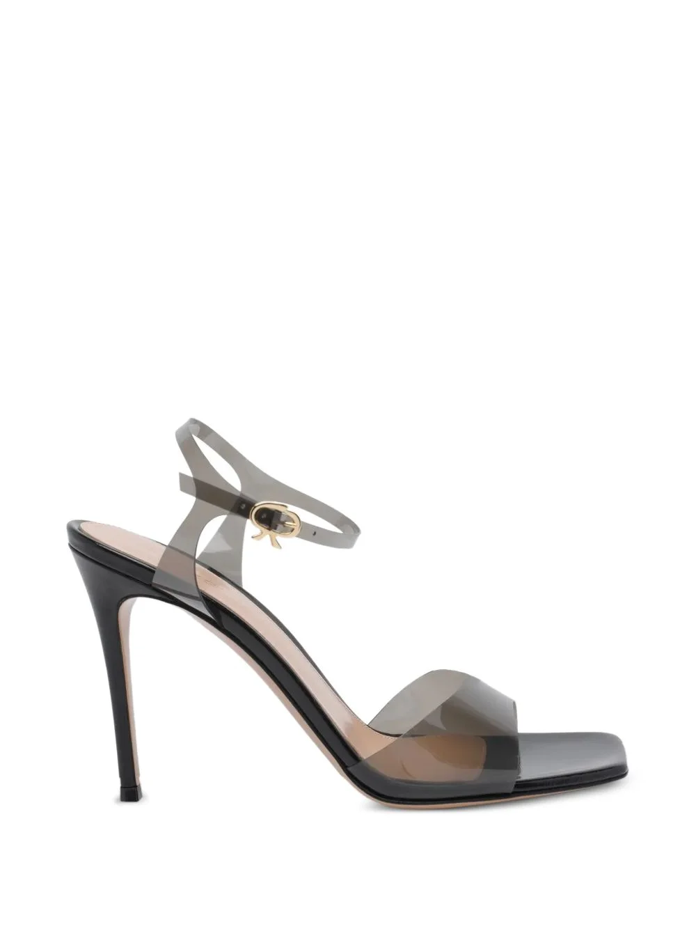 square-toe heeled sandals - 1