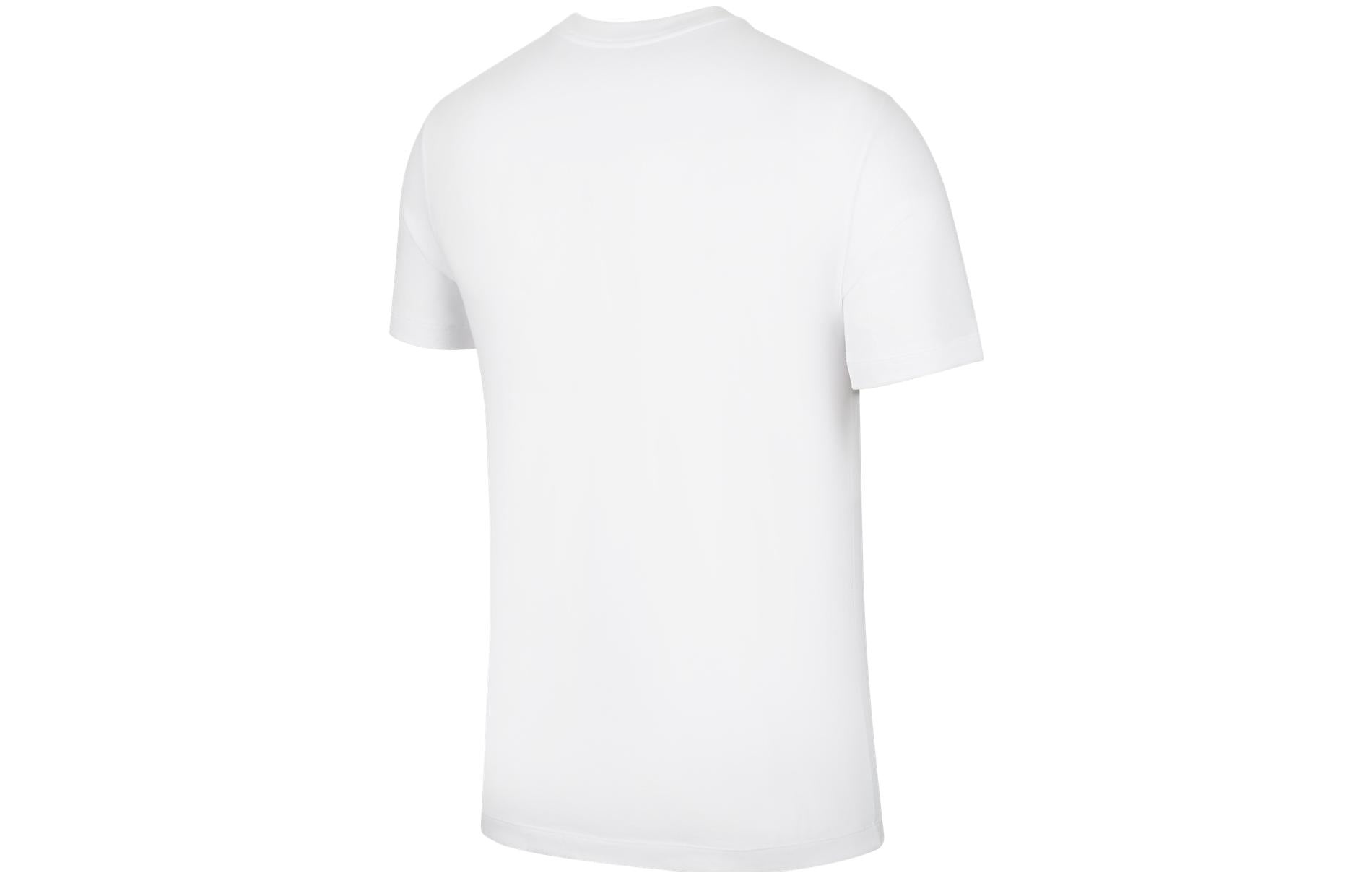 Nike NBA Alphabet Printing Basketball Round Neck Pullover Short Sleeve Dallas Mavericks White CT9922 - 2