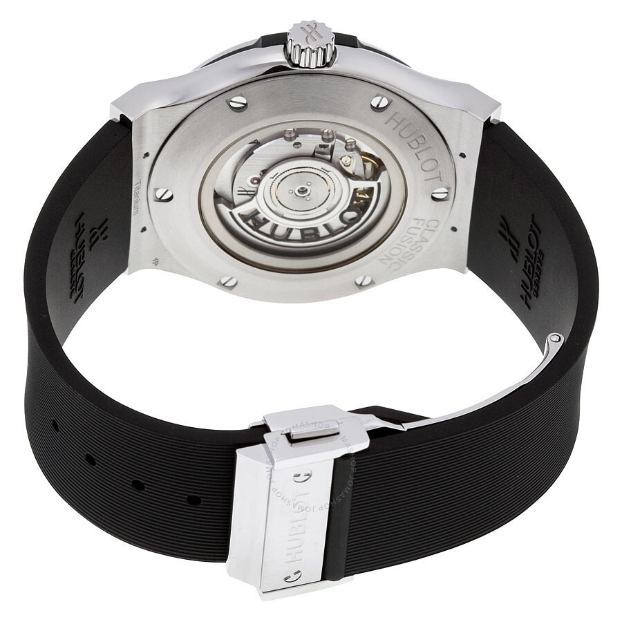 Hublot Classic Fusion Automatic Black Dial Black Rubber Men's 45mm Watch 511.NX.1171.RX - 3