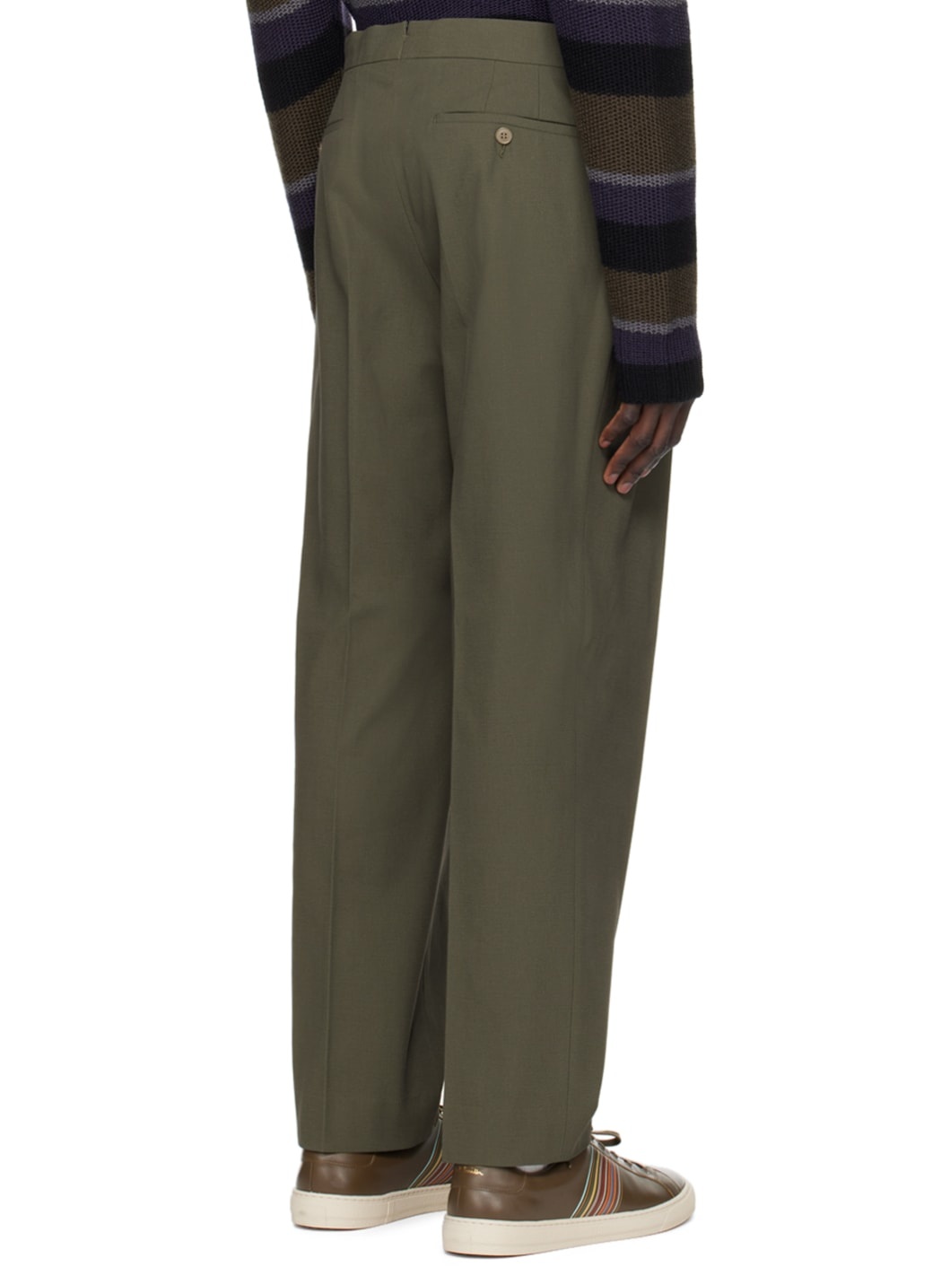 Green Pleated Trousers - 3