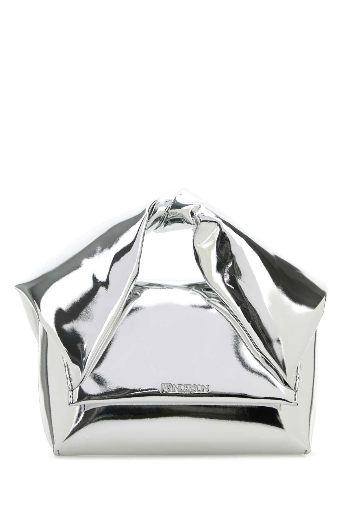 Silver leather small Twister handbag - 1