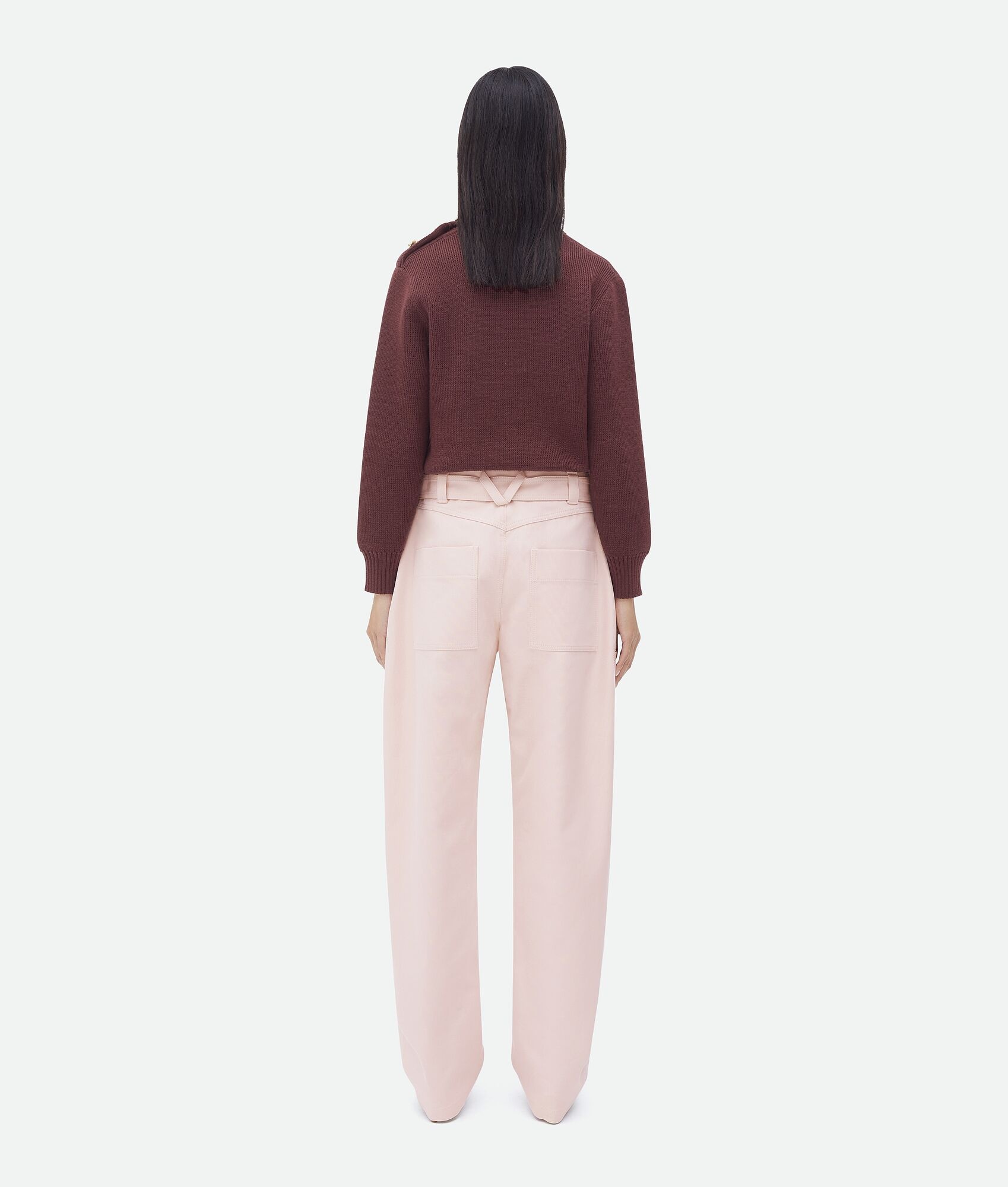 Belted Cotton Canvas Pants - 3