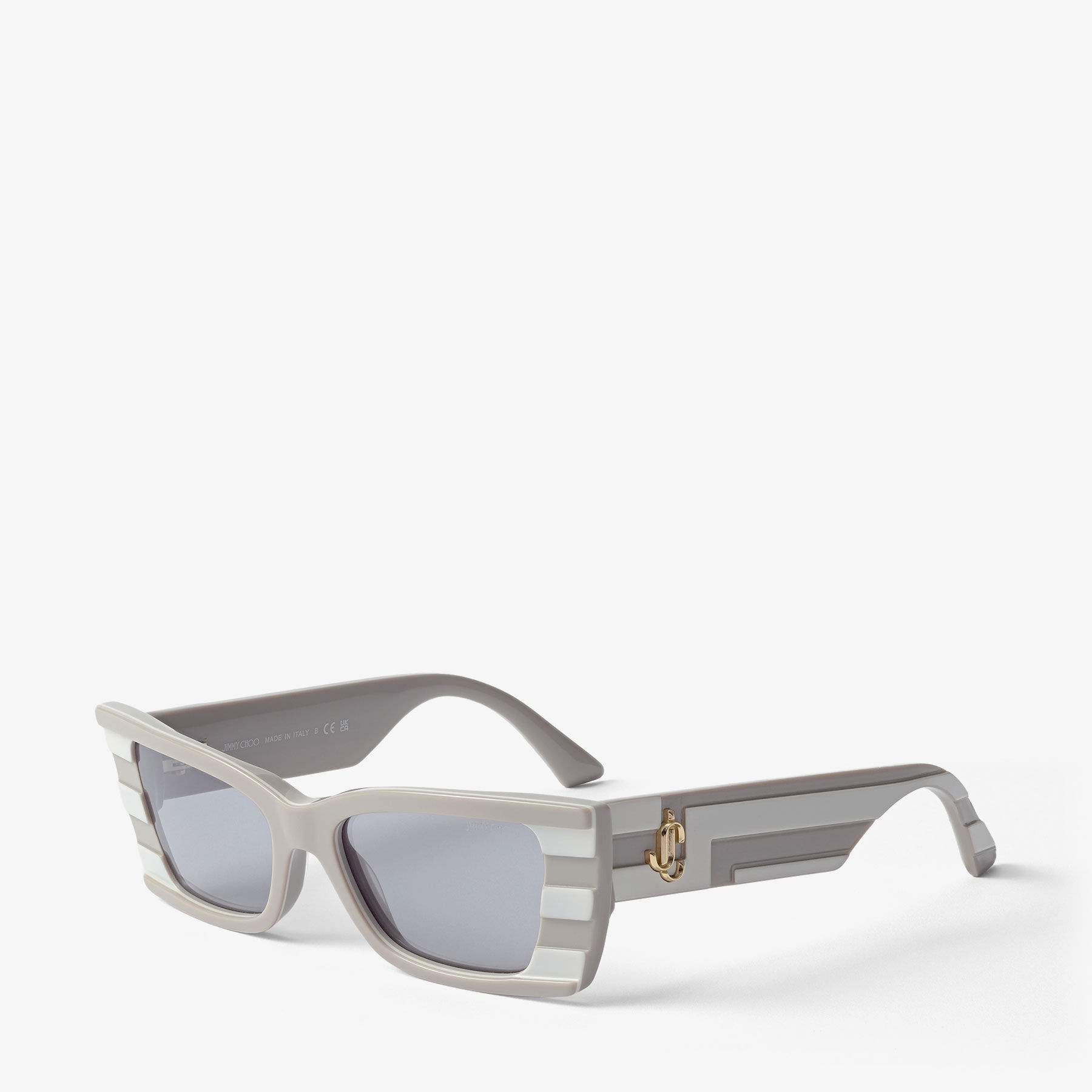 Kalila
Beige and White Rectangular Sunglasses - 2