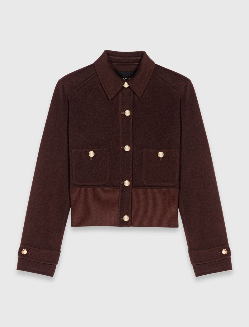 Short cropped coat 1
