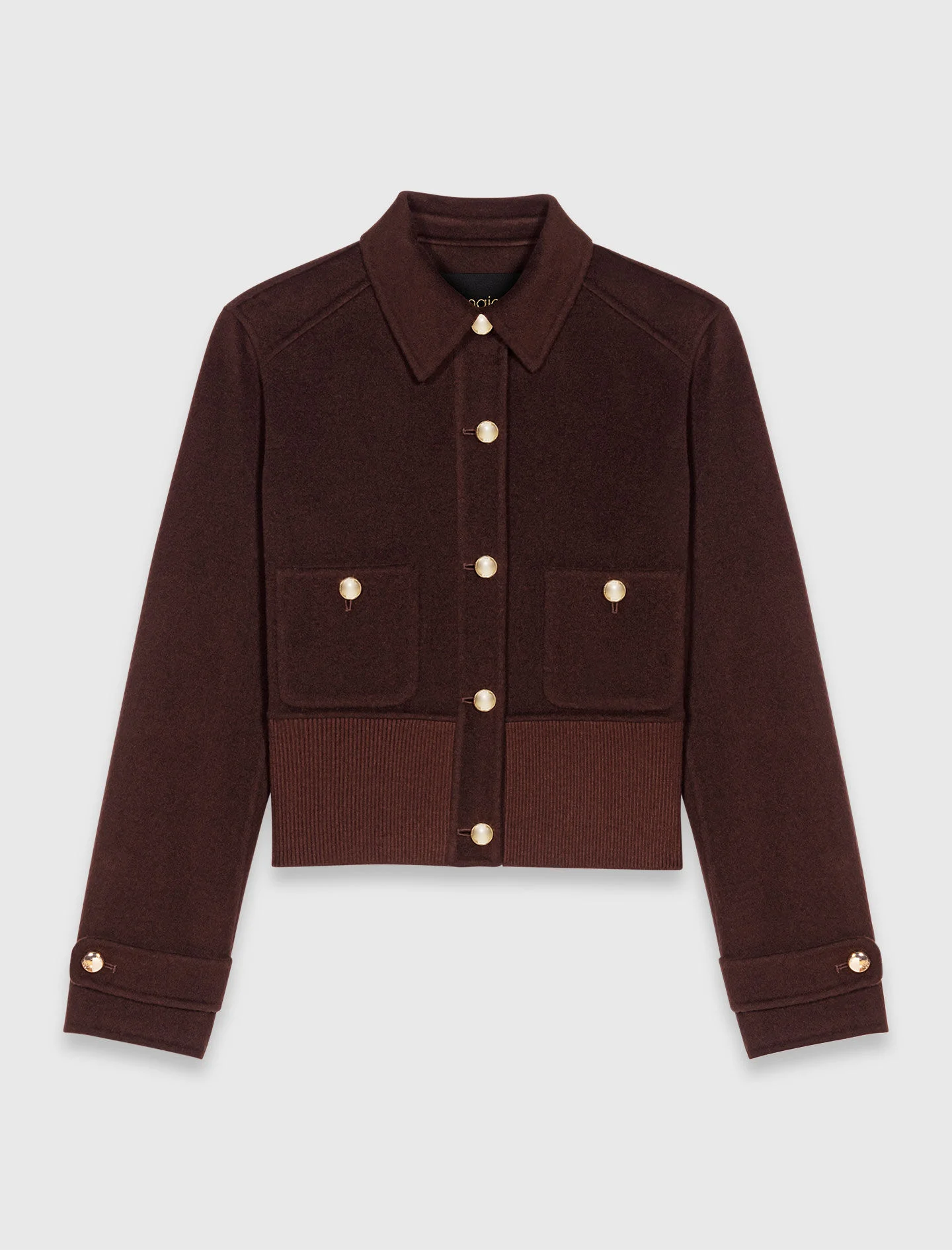 Short cropped coat - 1