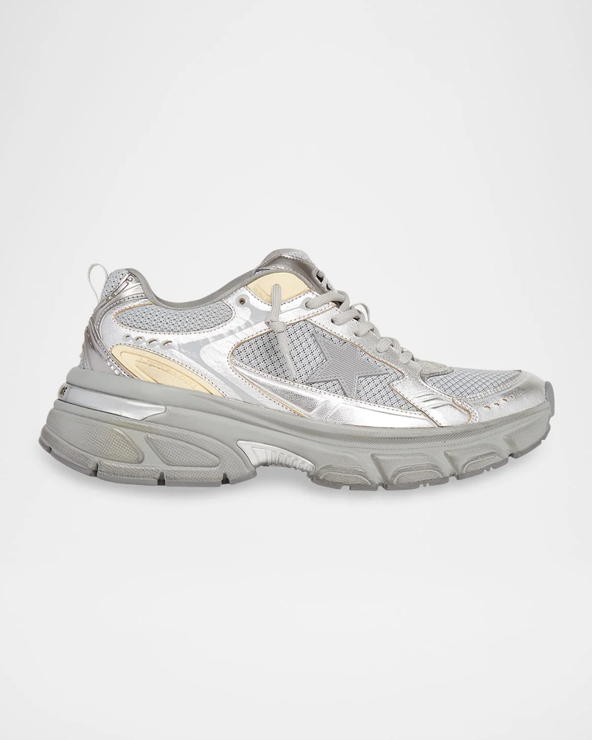 Men's Lightstar Mesh and Leather Runner Sneakers - 1