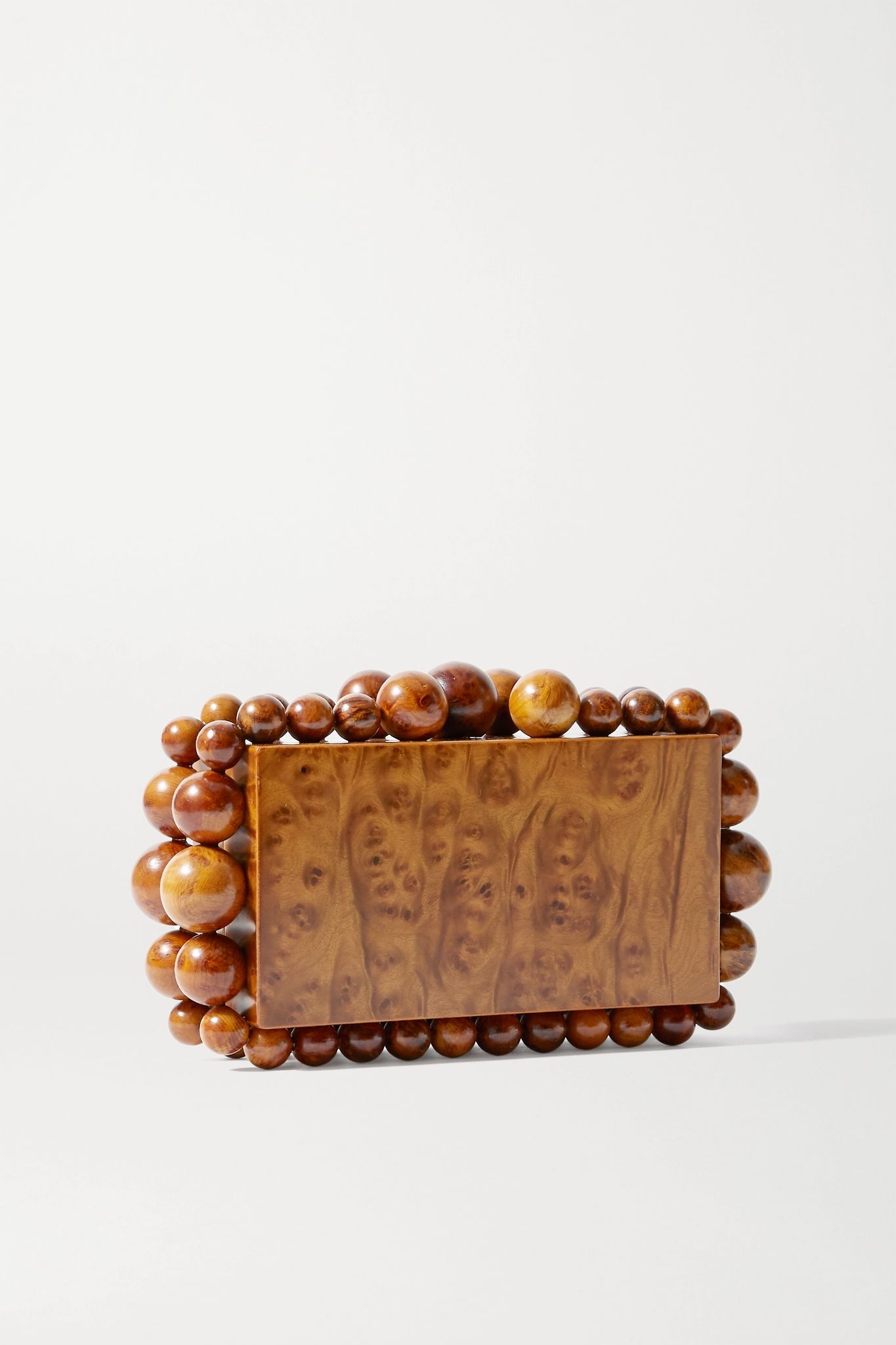 Eos beaded wood clutch - 3