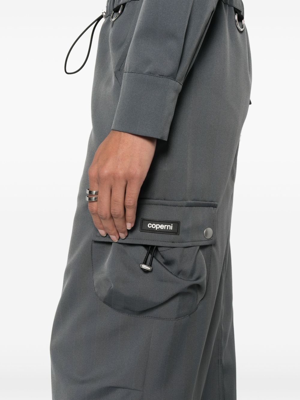 tailored maxi cargo skirt - 5