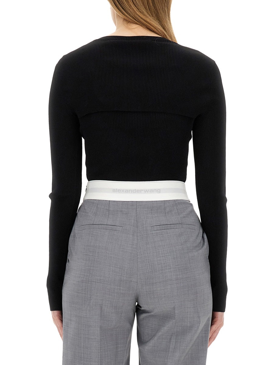 Alexander Wang Women Cropped Sweater - 3