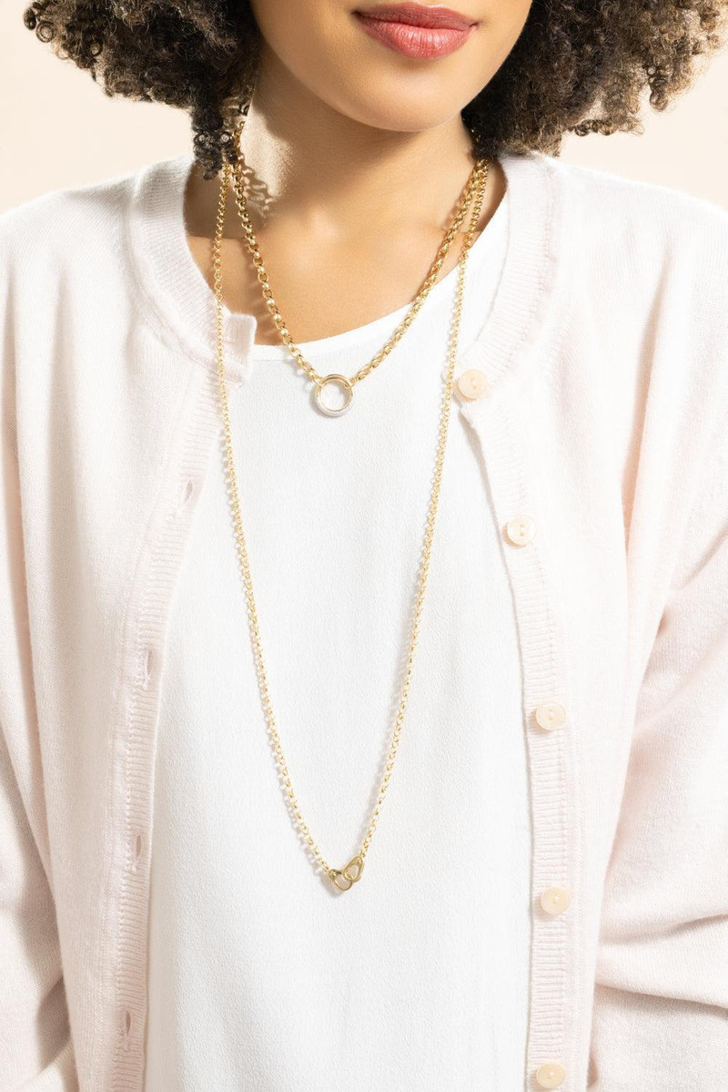 FOUNDRAE Diamond Pave Heavy Belcher Open Chain outlook