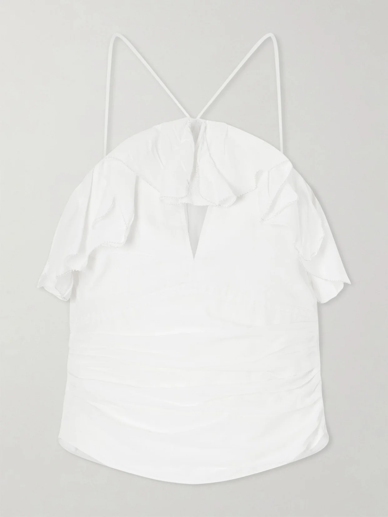 Djimia Ruffled Cotton-blend Tank - 1