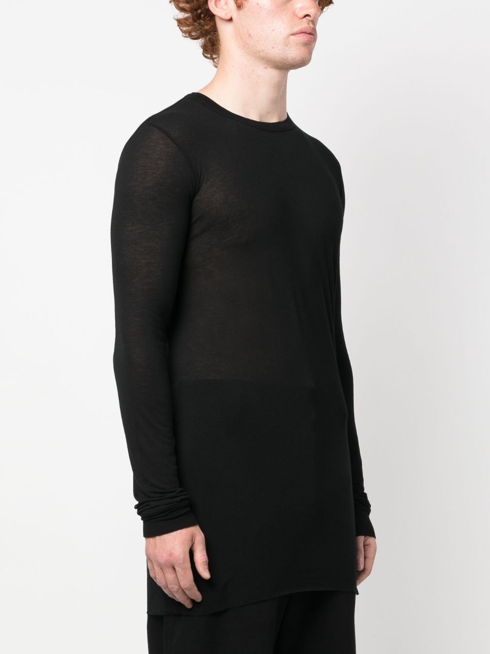 long-sleeved marl-knit T-shirt - 3