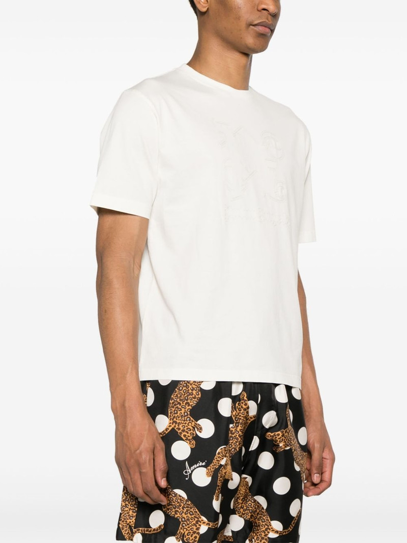 monogram-embroidered cotton T-shirt 3