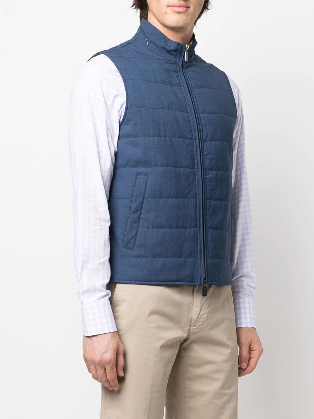 zipped-up gilet - 3