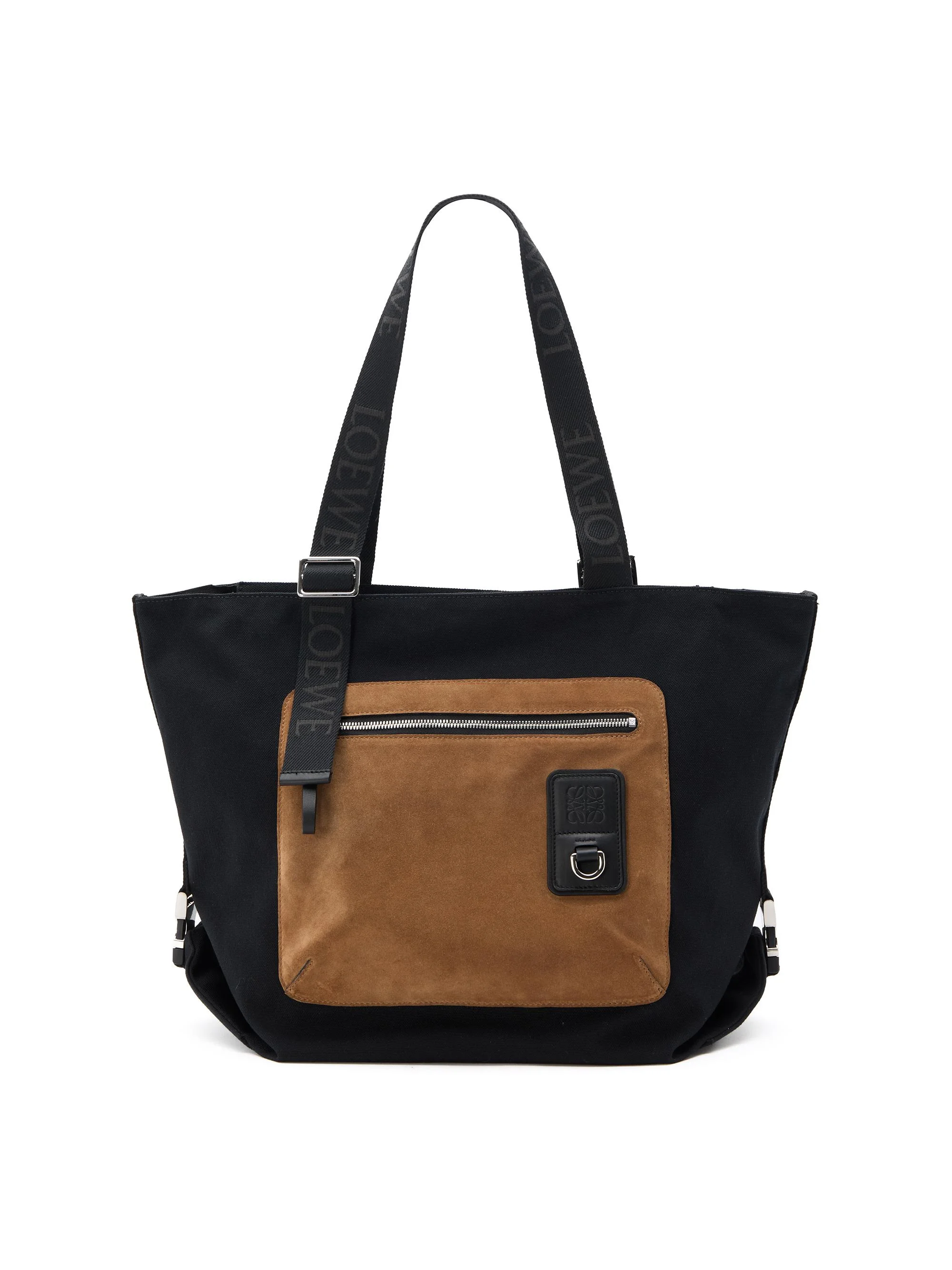 Men's Flex Zipped Tote Bag - Black Dark Gold - 1