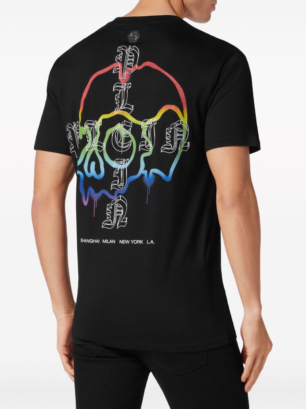 skull-print cotton T-shirt - 4