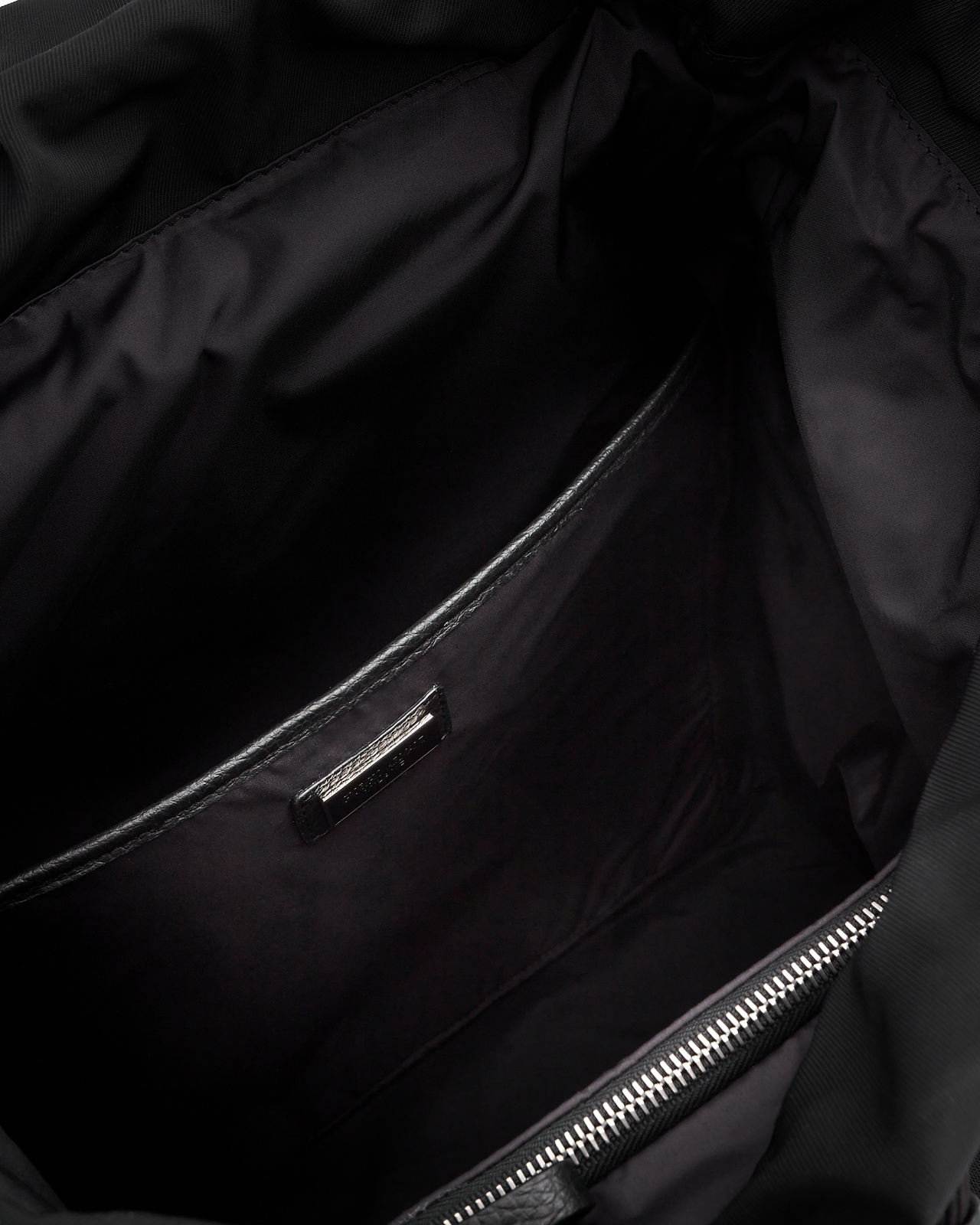 RECYCLED-NYLON AND PEBBLED-LEATHER BACKPACK ASV - 4