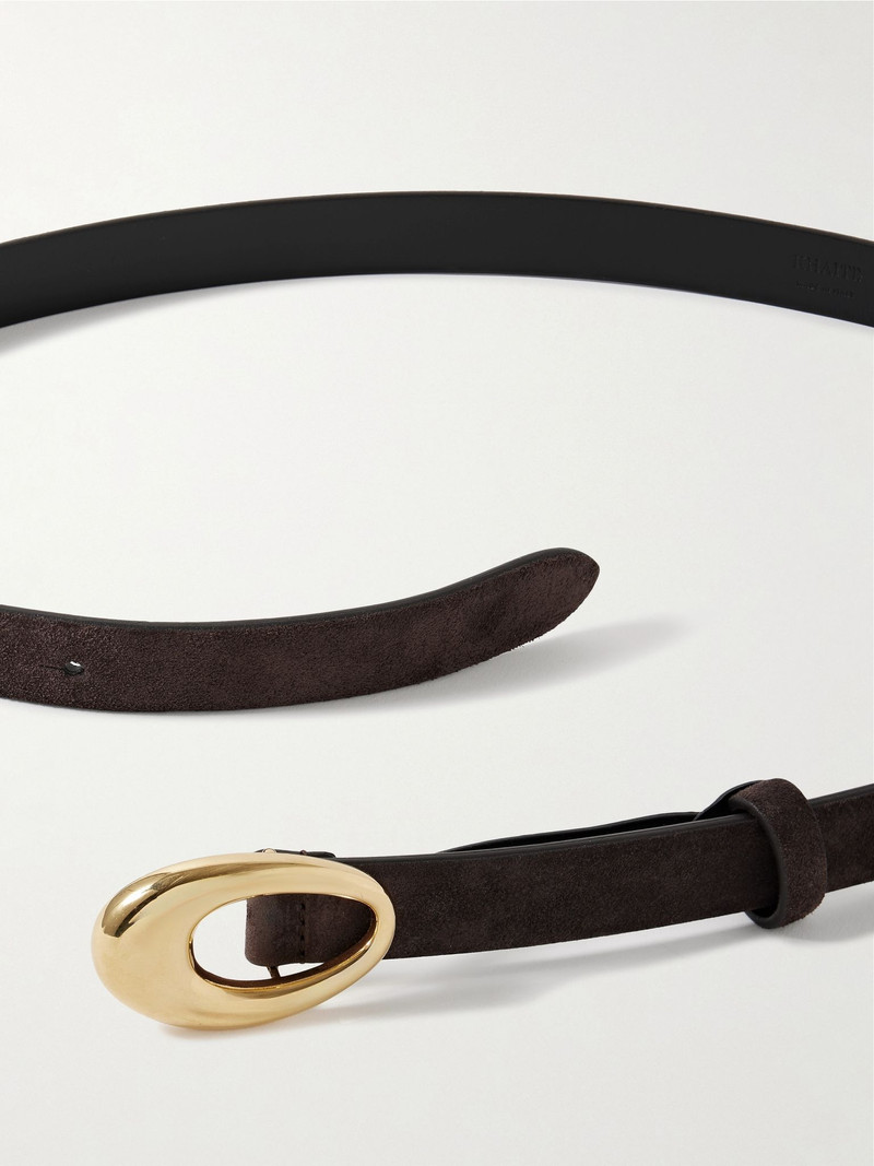 Olivia suede belt Chocolate 3