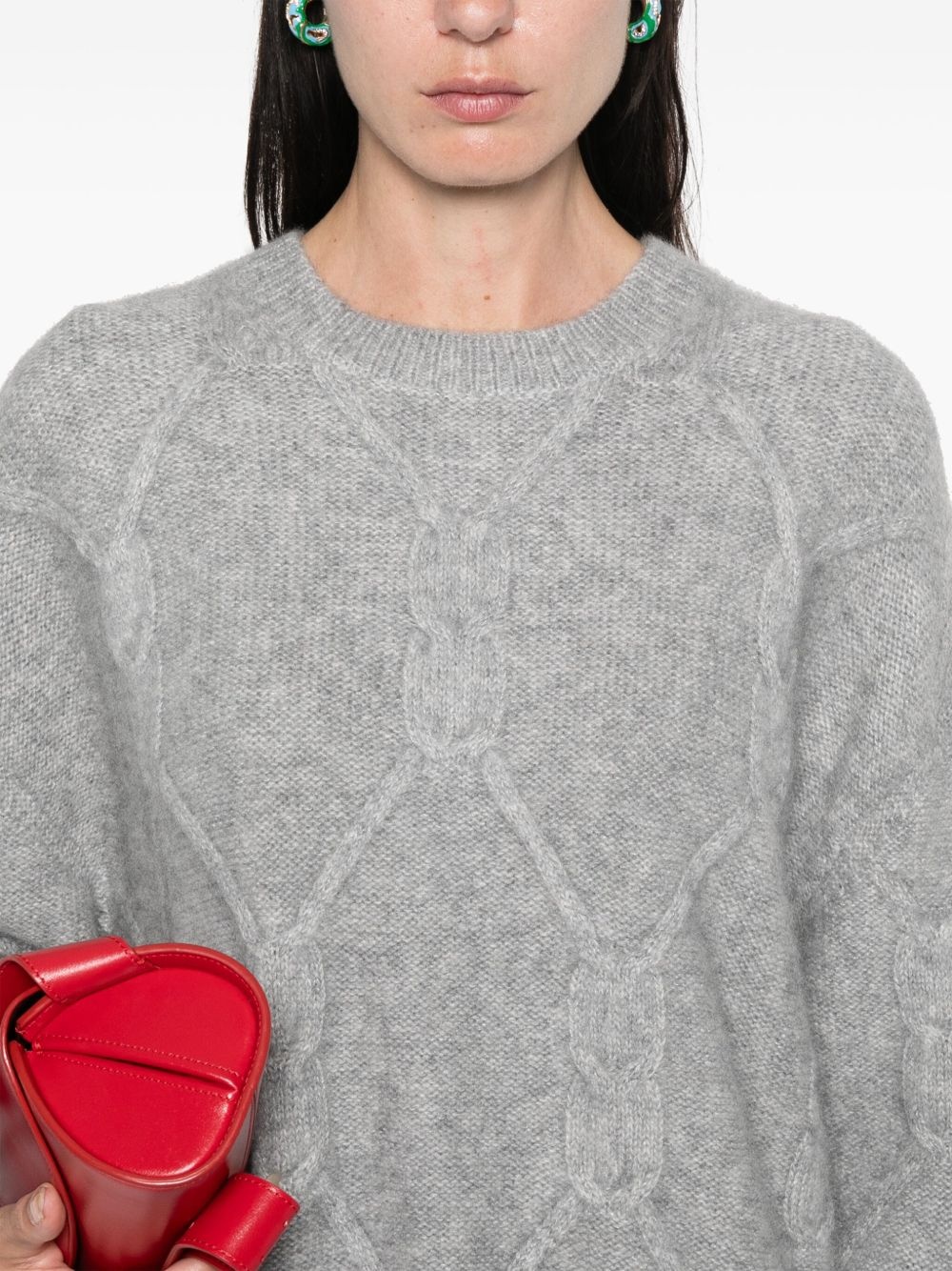 mélange-effect sweater - 5