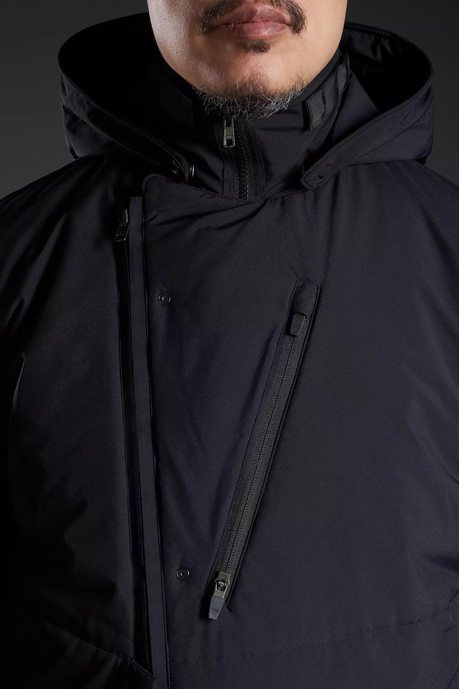 J68-PL 2L Gore-Tex Windstopper® Primaloft®  Rider Jacket Black - 35